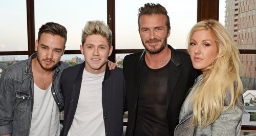Liam Payne, Niall Horan, David Beckham and Ellie G