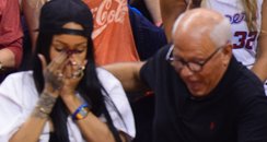 Rihanna attends basket ball game