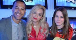 Rita Ora and Marvin Humes on Big Top 40