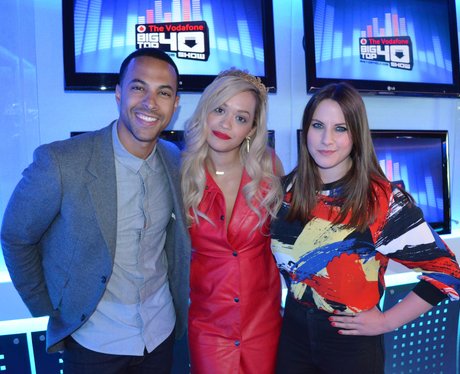 Rita Ora and Marvin Humes on Big Top 40