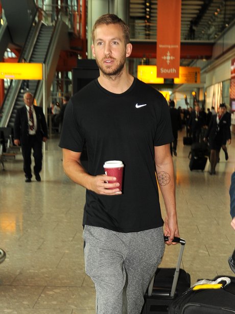 Calvin Harris at the airport
