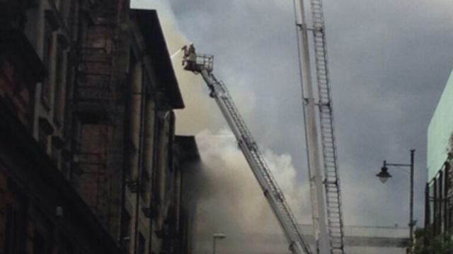 Fire at Glasgow School of Art 