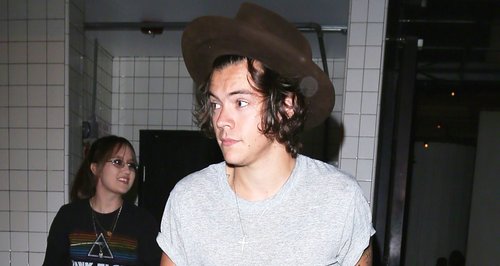 Harry Styles wearing a Fedora hat