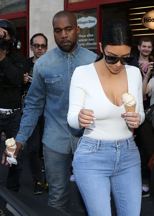 Kanye West, Kim Kardashian Spotted in Paris Ahead of Wedding