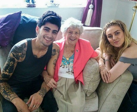 Zayn Malik wiTH perrie Edwards grandmother