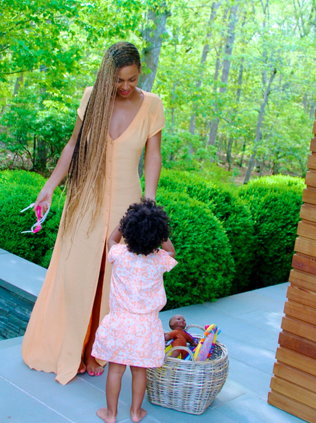 Beyonce braids Blue Ivy