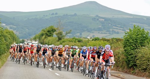 Cyclists on the road