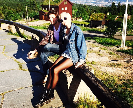Miley Cyrus and Brother