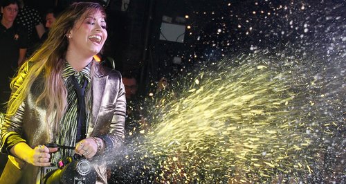 Demi Lovato performs on stage at G-A-Y Heaven