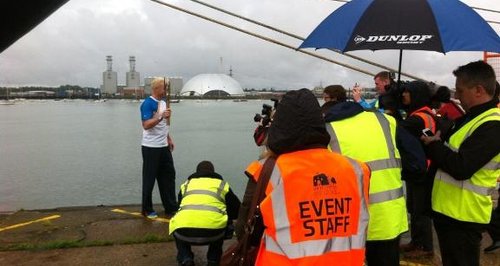 Queen's Baton Relay Southampton Iwan Thomas