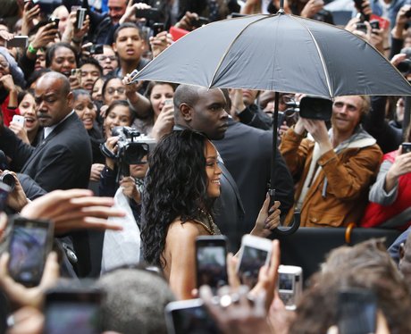 Rihanna mobbed at her Rogue Perfume Launch 2014