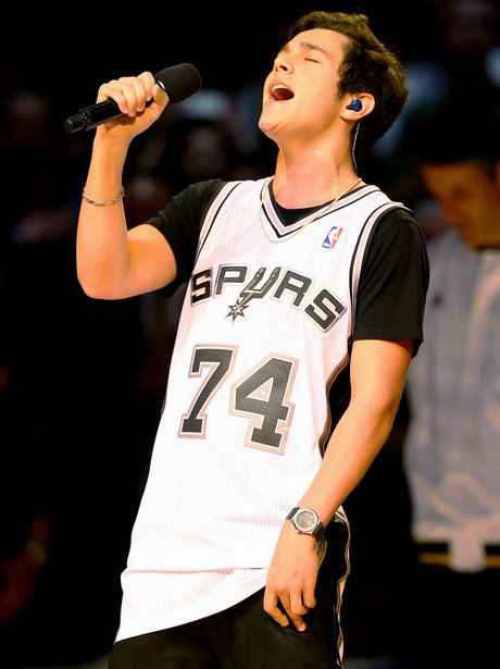 Austin Mahone peforms live at the 2014 NBA Finals