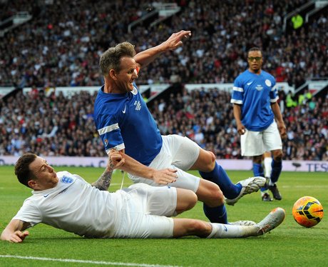 Danny Jones and Gordon Ramsey at Soccer Aid 2014