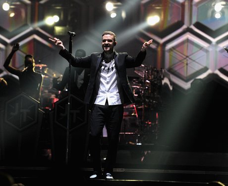 Justin Timberlake perfomrs on stage