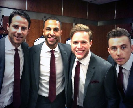 Marvin Humes, Olly Murs, Danny Jones and Jamie Red