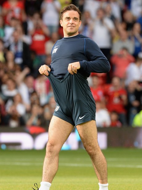 Robbie Williams at Soccer Aid 2014
