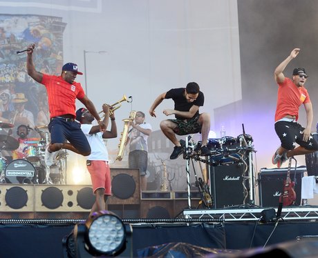 Rudimental live at the Isle Of Wight Festival 2014