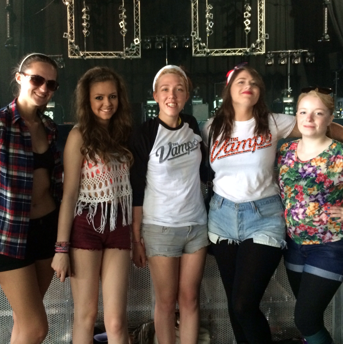 Vamps Fans at Isle Of Wight 2014