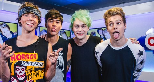 5SOS backstage at the Summertime Ball 2014