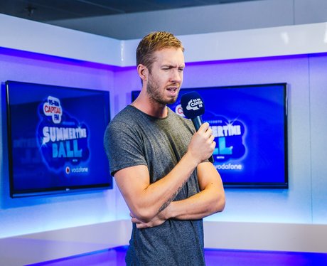 Calvin Harris backstage at the Summertime Ball 201