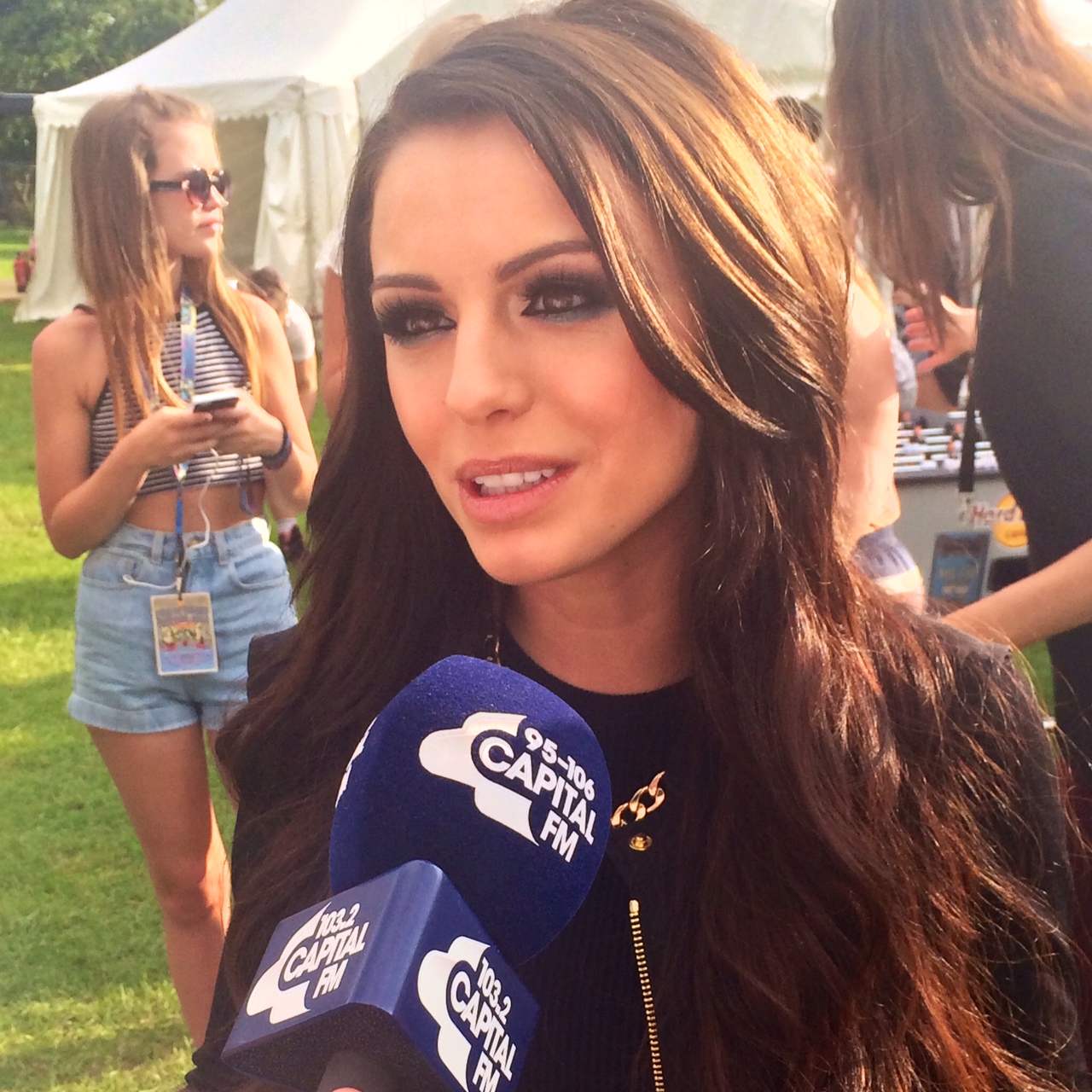 Cher Lloyd Backstage at Isle of Wight 2014