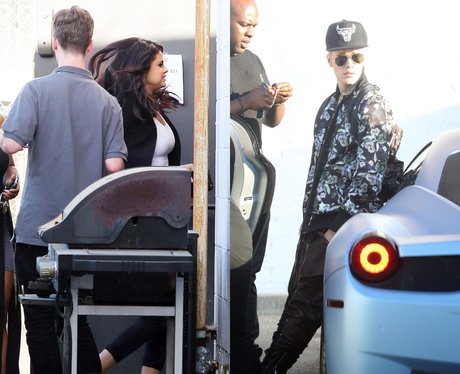 Justin Bieber and Selena Studio