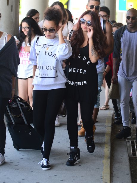 Little Mix arrive in New York