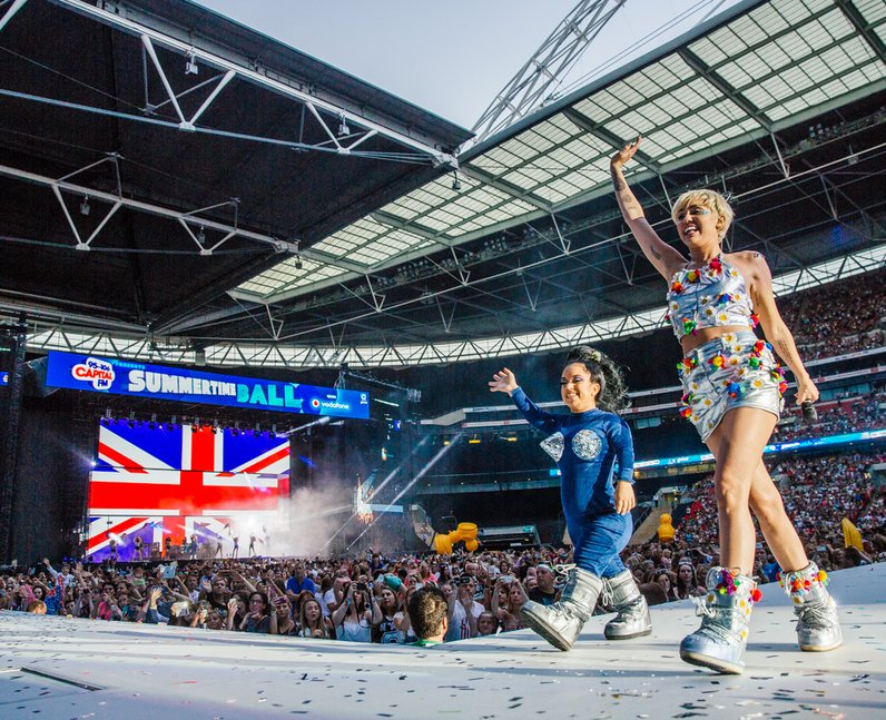 Miley Cyrus live at the Summertime Ball 2014