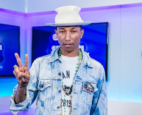 Pharrell Williams backstage at the Summertime Ball
