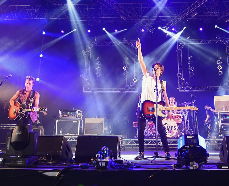 The Vamps live at the Isle of Wight festival