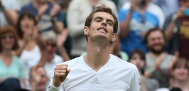 Andy Murray celebrates victory over David Goffin