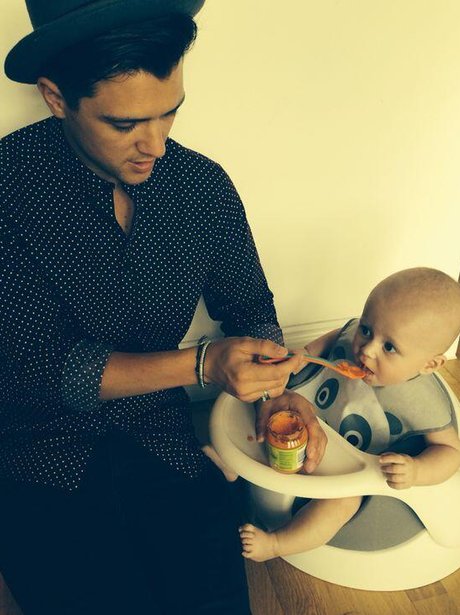 JJ from Union with his son Preston
