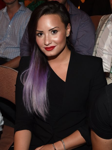 Demi Lovato attends the UFC 175 event in Las Vega