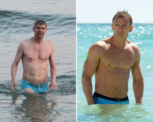 Arsene Wenger Daniel Craig 