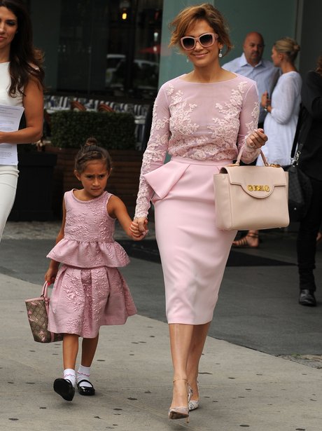 Jennifer Lopez seen with daughter in New York