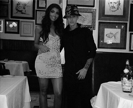 Justin Bieber out for dinner with his girlfriend