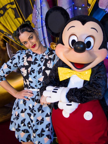 Katy Perry with Mickey Mouse in Florida