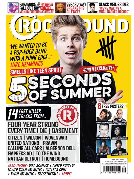 5SOS cover Rock Sound Magazine