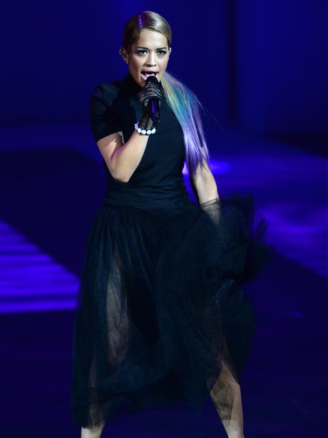 Rita Ora at Fashion Week in Berlin