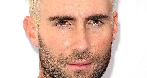 Adam Levine with bleach blond hair