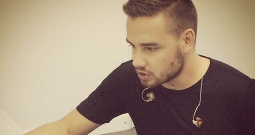 Liam Payne in the studio instagram