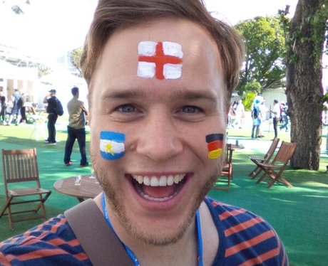 Olly Murs at the World Cup Final 2014