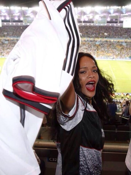 Rihanna at the World Cup Final 2014