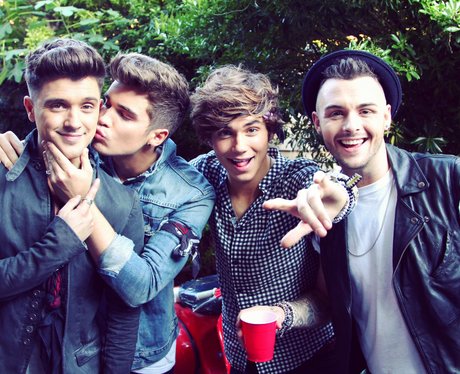 Union J on the set of 'Tonight' music video