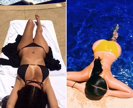 Kim Kardashian in a bikini