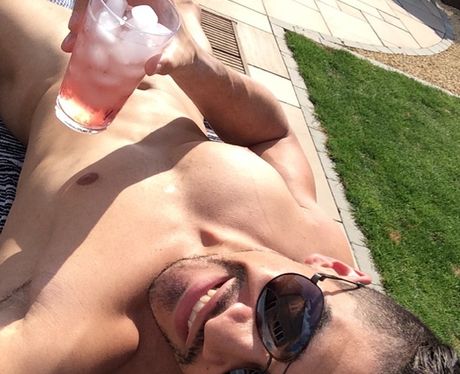 Louis Smith sunbathing naked