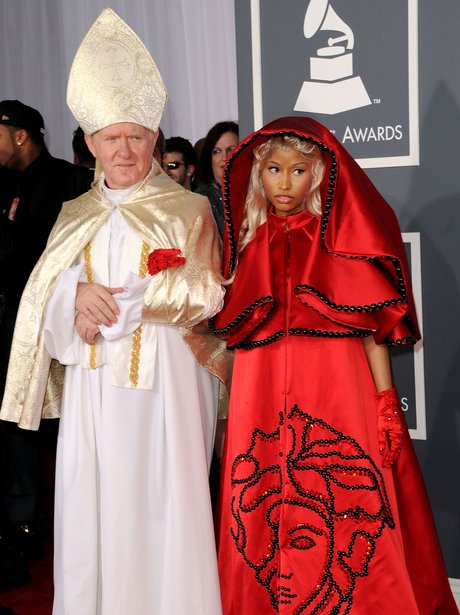 Nicki Minaj and Pope Grammys 2014