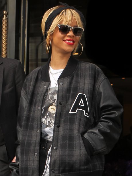 Rihanna Tartan Bomber Jacket