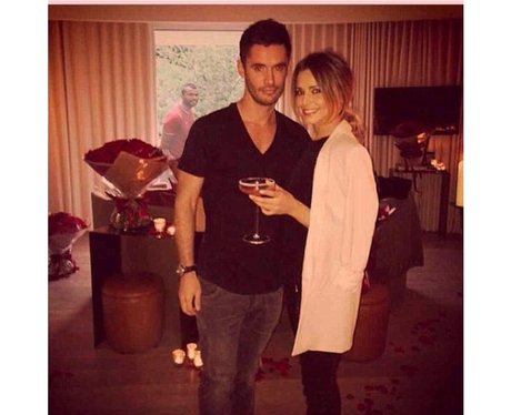 Cheryl Cole photo bombed by Ashley Cole