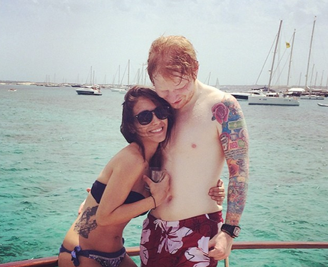 Ed Sheeran and Athina Andrelos Holiday